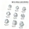 Arte de unha sem base, diamantes empilhados, balas de rocha de ovo de pombo branco brilhante com acabamento em bolas de diamante, diamantes de unha usáveis, acessórios de decoração de unha