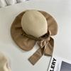 Sombrero de Sol UV Anti-ultravioleta de Pegamento de Color para Mujer Estilo Coreano Lazo Combinable Sombrero de Pescador