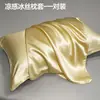 Funda de almohada de seda helada lavable 48x74 cm, funda de almohada de enfriamiento de verano, cubierta interior para núcleo de almohada completo para uso doméstico, funda de almohada transpirable 2