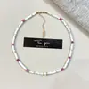 Collar de Cuentas de Concha de Mar Mariposa Blanca de Piedra Natural para Mujer, Collar de Concha Azul, Lujo Accesible, Versátil, Gama Alta, Accesorios Pequeños Frescos