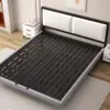 Cama flotante con estructura de hierro para dormitorio principal, adecuada para uso individual o doble, estructura de cama tatami simple y moderna para casa de huéspedes o habitación de alquiler