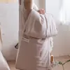 Estilo Wabi-Sabi Minimalista Rústico Algodón y Lino Transpirable Relleno de Fibra de Soja Li Guanqi Edredón Delgado Individual/Doble Lavable a Máquina para Aire Acondicionado