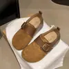 Hebilla de Cinturón de Moda Otoño 2026 Zapatos de Suela Gruesa Hermosos Zapatos de Una Sola Pieza Mocasines para Mujer Aumento de Altura Interior Mocasines sin Cordones Persona Perezosa