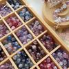 [begonia insomne] jade chapado color roto viñeteado transparente cuentas de vidrio de doble color material para pulsera DIY hecha a mano accesorios