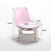 Taburete Acrílico Pequeño Transparente Taburete para Cambiarse los Zapatos con Rueda de Correa Rueda Universal de Celebridad Cibernética Taburete con Polea para Niños Taburete Bajo