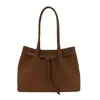 Bolso de mujer de gran capacidad, nuevo modelo de verano 2026, bolso de hombro de lujo ligero vintage de alta gama para el trabajo y los desplazamientos, bolso tote