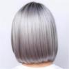 Nueva Peluca de Comercio Exterior para Adultos Mayores Mujeres Cabello Corto Lacio Cubierta de Cabello con Degradado Grisáceo Peluca Europea y Americana AliExpress Cubierta de Cabello Corto