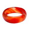 Pulsera de Ágata Roja Brasileña, Natural, Ensanchada y Engrosada, Pulsera de Calcedonia con Patrón de Moda, Joyería de Jade, Venta en Vivo al por Mayor
