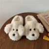 Pantufas de Algodão de Pelúcia de Desenho Animado Fofas para Mulheres, Pantufas Quentes para Casa com um Estilo Menininha, Inverno 555Tdg Uso Doméstico
