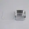 Caja de almacenamiento de alimentos de acero inoxidable 304 con tapa de silicona, caja pequeña, caja para arroz integral, caja para snacks, caja para salsas, caja de almacenamiento, transfronterizo