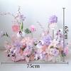 Decoración de Boda Rosa Bola de Flores Arreglo Floral Tablero Kt Floral Diseño de Fiesta de Cumpleaños Flor para Mesa de Comedor Flor Artificial Flor Falsa Arreglo de Piso