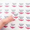 Impresión de Pegatinas de Fabricante Etiqueta de Color Redonda con Forma de Ventilador Pegatina de PVC Impermeable y Resistente a los Arañazos Pegatina de Etiqueta de Impresión Publicitaria