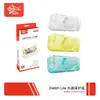 Consola switch Lite carcasa de cristal switchmini carcasa protectora transparente con soporte carcasa anticaída antideslizante