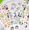 Pegatinas Originales de Panda de Dibujos Animados para Niñas y Niños Pegatinas de Animales Lindos Pegatinas de Material para Manualidades Pegatinas Decorativas