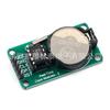 Módulo de reloj en tiempo real DS1302 con batería CR2032, módulo de componente electrónico, placa verde cuando está apagado