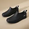Botas de lluvia nuevas de caña corta para mujer, impermeables, a la moda, adecuadas para usar al aire libre, forradas de forro polar para abrigar, antideslizantes, ligeras e ideales para uso en la cocina