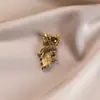 Broche de Coruja Totalmente Cravejado de Diamantes para Mulheres, Alto Padrão, Luxo Leve, Broche de Nicho, Joia Corsage de Animal Cravejada com Diamantes Retrô Atacado