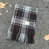 Cachecol Xadrez Vermelho de Natal para Mulheres no Outono e Inverno Estilo Coreano Imitação de Caxemira Luxo Acessível Alta Qualidade Cachecol Xale Quente