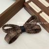 Pinza para el Cabello de Tejido Estilo Coreano Estilo Chanel Lazo Temperamento Pinza Superior Pinza para Cola de Caballo Pinza de Pato Cuadros Sentido Avanzado Pinza Lateral