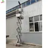 Plataforma Elevadora de Tijera para Trabajos en Altura 6m Elevador Aéreo Autopropulsado Portátil