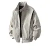 Chaqueta de Cuero PU Tie-Dye Retro Americana Unisex Primavera y Otoño Marca de Tendencia Holgada Casual Cuello Alto Estilo Hong Kong Tendencia