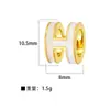 Accesorios para joyería diy directos de fábrica colgante H chapado en cobre colgante simple de piedra ojo de gato colgante de cisne microincrustado sin cadena