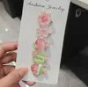 Pinza para el pelo de pelo de conejo color gelatina para niños, flequillo lateral y cabello suelto, pasador no dañino, pinza de pico de pato para la parte trasera de la cabeza de las niñas, accesorio para el cabello
