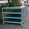 Carrinho de Teste de Envelhecimento Carrinho de Teste Ajustável Material Antiestático Carrinho de Oficina Material Destacável Carrinho Móvel com Rodas para Virar