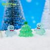 Decoración Creativa Luminosa de Árbol de Navidad con Escena de Nieve para Micro-Paisaje Nuevo Producto Transfronterizo Accesorios de Decoración DIY Adornos Pequeños de Escritorio