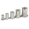Venta Directa de Fábrica Tuerca Remachable de Acero Inoxidable 304 Cabeza Plana Patrón Vertical Tuerca Remachable Macho y Hembra Tuerca Remachable Moleteada