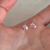 Aretes de perlas con aguja 925 para mujer, colgantes en la parte trasera, estilo ins, nuevo estilo caliente, modernos, lisos, circulares, nicho, aros para la oreja, venta al por mayor