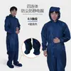 Ropa de trabajo antiestática, traje antiestático de cuatro piezas resistente a altas temperaturas, especializado para talleres médicos, ropa para salas limpias, ropa protectora a prueba de polvo