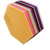 Pizarra de Fieltro Transfronteriza Hexagonal de Corcho Jardín de Niños Exhibición de Trabajos Fondo de Foto Adhesivo de Pared Decorativo Tablón de Anuncios para Mensajes