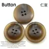 Botones Nuevos de Resina, Botones de Patrón de Alta Gama, Botones Decorativos para Abrigos y Gabardinas, Botones Cosidos a Mano para Trajes, Botones de Cuatro Agujeros para Cárdigans
