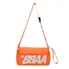 Mochila Color-blocking com Letras e Alça Larga Chegada Nova Primavera 2026 Grande Capacidade para o Dia a Dia Ombro Único Transversal Bolsa Almofada