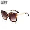 39010 Gafas de Sol de Moda Europeas y Americanas para Mujer, Gafas de Sol de Metal, Gafas de Sol Anti-UV Sudamericanas Transfronterizas al por Mayor