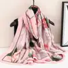 Novo Lenço de Seda Brocado Nuvem Venda Quente Proteção Solar de Verão para Mulheres, Xale Longo Estampado, Lenço Decorativo, Toalha de Praia para Mulheres