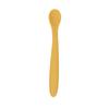 Cuchara de Silicona para Alimentar Bebés Cuchara de Entrenamiento Primera Etapa Vajilla para Bebés Suministros para la Alimentación Punta Suave Cuchara para Destete de Bebés