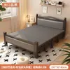 Cama Dobrável Cama de Casal 1,5m Doméstica Simples Reforçada Cama de Solteiro Dormitório de Adultos Aluguel Portátil Placa Dura Cama de Ferro