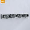 Aluminio espacial gancho de aluminio estante para trapeador estante para escobas estante de almacenamiento colgante de pared para baño estante para balcón