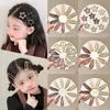 Lindo Pasador de Pelo de Lunares y Estrellas para Mujer, Pasador de Gama Alta y Exquisito, Pinza para Flequillo Estilo Coreano Color Café, Accesorio para el Cabello Versátil de Pinza de Pato