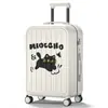 Malas de rodinhas 20 polegadas atacado caixa de senha gatinho de desenho animado rodas universais silenciosas conjunto de viagem mala
