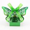 Material reflectante tipo espejo transfronterizo caja de dulces de chocolate hueca con láser para boda personalidad cartón mariposa fábrica en stock