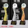 Trofeo de Cristal de Billar Bola Ocho Producción Resina Metal Figura Trofeo Campeón Competencia de Snooker Conmemorativo