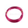 Alambre de aluminio de color de 2.5 mm * 5 m para estudiantes de primaria hecho a mano DIY muñeco de bicicleta forma de esqueleto decoración de pastel alambre de aluminio