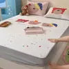Juego de Tres Piezas de Alfombrilla Refrigerante de Seda de Hielo para Verano para Niños, Alfombrilla Refrigerante de Frijol de Hielo para Cama Individual de Dormitorio con Dibujos Animados, Lavable a Máquina