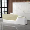 Balcão de Bar Caixa Balcão de Recepção Loja Moderna Salão de Beleza Balcão Supermercado Minimalista Canto Curvo Novo Luxo Leve