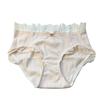 Diseñador Original Nuevo Algodón Transpirable Encaje Sencillo y Fácil de Usar Cintura Media Cubre Cadera Ropa Interior Dulce para Mujer Versión de Tienda