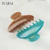Pinza para el Cabello Wjia de Acrílico Brillante de Moda para la Parte Trasera de la Cabeza, Pinza de Garra Grande Lujosa y de Alta Gama para Peinados Recogidos, Accesorio para el Cabello de Pinza de Tiburón