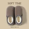 Nuevas Pantuflas de Algodón Peludo para Mujer Otoño/Invierno 2026, Uso en Interiores del Hogar, Forradas de Felpa, Cálidas, Suela Suave, Cómodas, Suela Gruesa, Antideslizantes, Diseño Sencillo